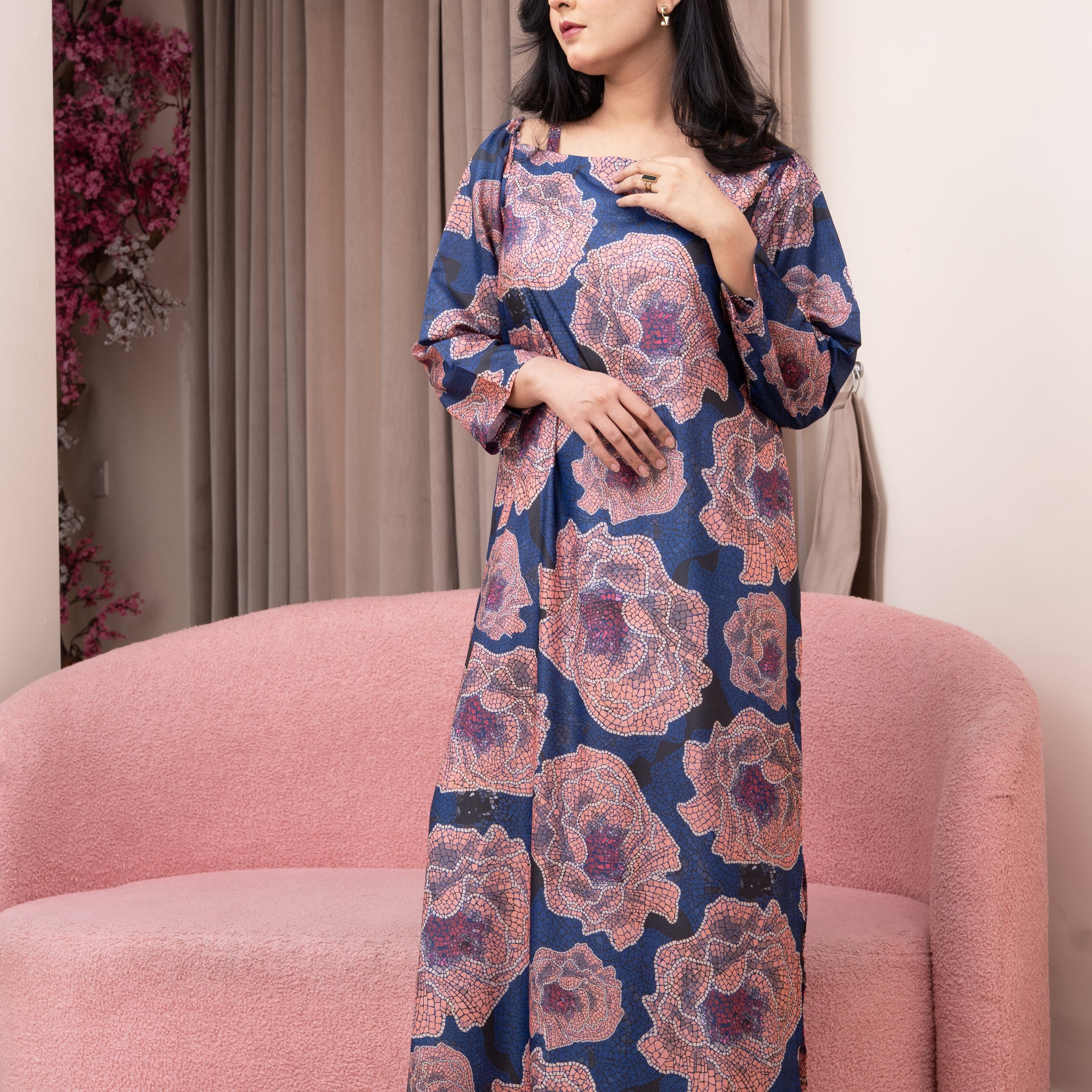 Silk Shirt-Printed (Pret)