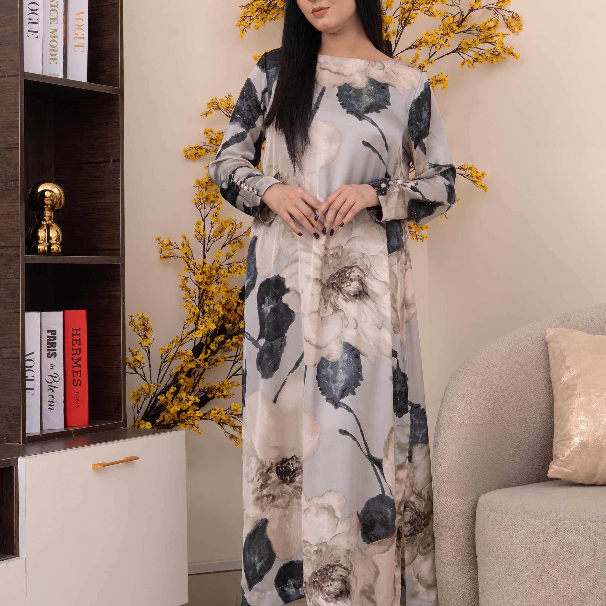 Silk Shirt-Printed (Pret)