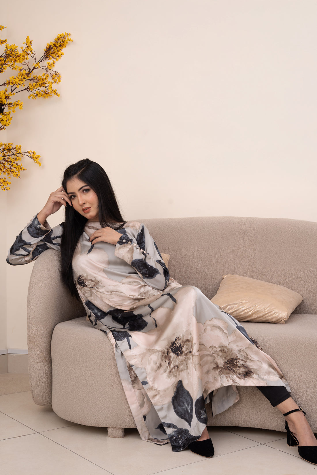 Silk Shirt-Printed (Pret)